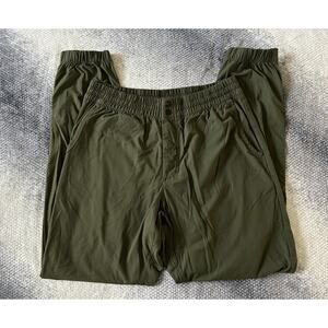 Nike Sportswear Jogger Woven Snap Fly Pockets Tapered Green Pants Men Size Large